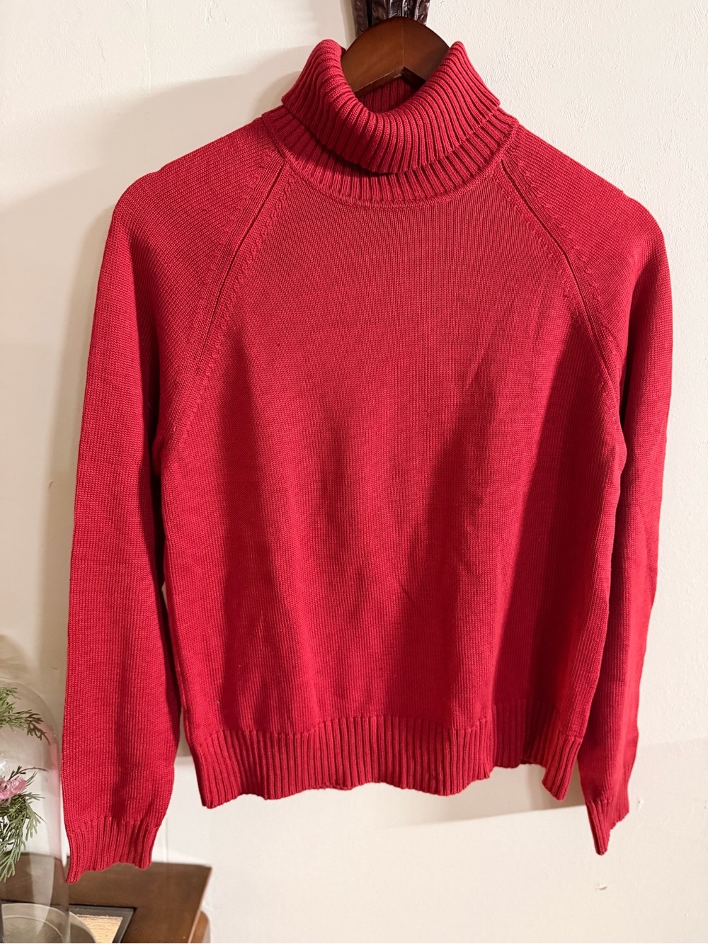 NWT Austin Silk Red Turtleneck Silk Sweater Luxury Soft Cozy Office - Picture 2 of 11